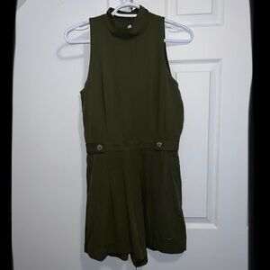 Tommy Hilfiger sleeveless and shorts, romper, dark green